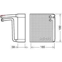 DEV09025 DENSO Випарник кондиціонера