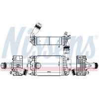 961598 NISSENS Интеркулер