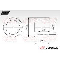72936037 MAXTECH Поршень корпус скоби гальма