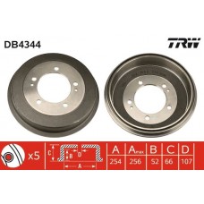 DB4344 TRW Гальмівний барабан