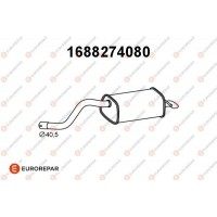 1688274080 EUROREPAR Глушник вихлопних газів кінцевий