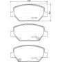 8DB 355 039-811 HELLA Комплект гальмівних колодок дисковий гальм