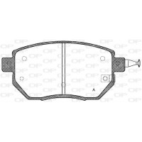 BPA0985.02 OPEN PARTS Комплект гальмівних колодок дисковий гальм