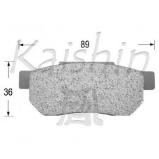 FK5018 KAISHIN Комплект гальмівних колодок дисковий гальм