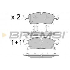 BP3460 BREMSI Комплект гальмівних колодок дисковий гальм