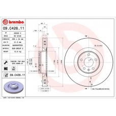 09.C426.11 BREMBO Гальмівний диск