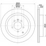 8DD 355 118-781 HELLA PAGID Гальмівний диск