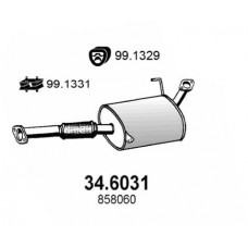 34.6031 ASSO Середній глушник вихлопних газів