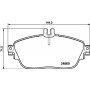 8DB 355 019-721 HELLA КомплеК т гальмівних колодок, дискове гальмо