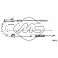 83569 Metalcaucho Тросик, cтояночный тормоз