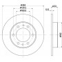 MDC880 MINTEX Гальмівний диск
