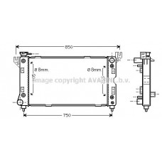 CR2029 AVA QUALITY COOLING Радіатор охолодження двигуна