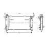 CR2029 AVA QUALITY COOLING Радіатор охолодження двигуна