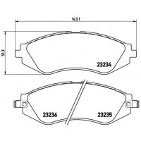 P 15 002 BREMBO Комплект гальмівних колодок дисковий гальм