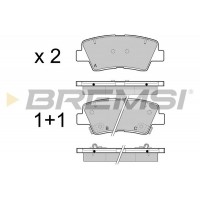 BP3471 BREMSI Комплект гальмівних колодок дисковий гальм