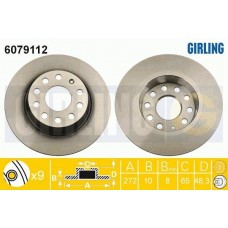 6079112 GIRLING Гальмівний диск