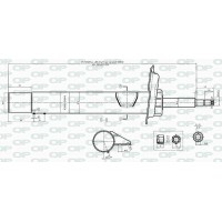 SAB8438.31 OPEN PARTS Амортизатор