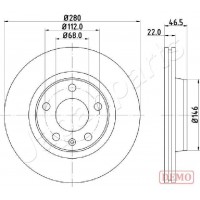 DI-0911C JAPANPARTS Гальмівний диск