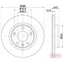 DI-0911C JAPANPARTS Гальмівний диск