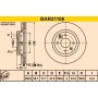 BAR21106 BARUM Гальмівний диск