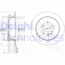 BG3779 DELPHI Гальмівний диск