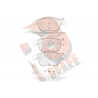 RB1923 R BRAKE КомплеК т гальмівних колодок, дискове гальмо