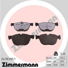 24170.995.1 ZIMMERMANN Комплект гальмівних колодок дисковий гальм