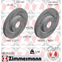 285.3531.53 ZIMMERMANN Гальмівний диск