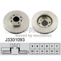 J3301093 NIPPARTS Гальмівний диск