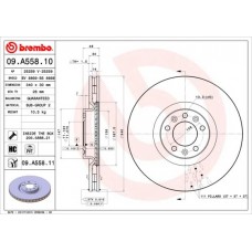 09.A558.10 BREMBO Гальмівний диск