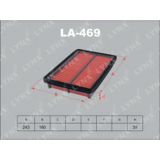 LA-469 LYNXauto Повітряний фільтр