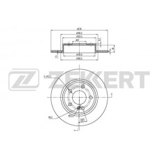 BS-6366 ZEKKERT Гальмівний диск