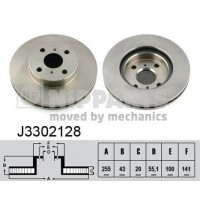 J3302128 NIPPARTS Гальмівний диск