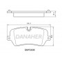 DBP2508 DANAHER Комплект гальмівних колодок дисковий гальм