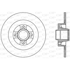BDR2427.10 OPEN PARTS Гальмівний диск