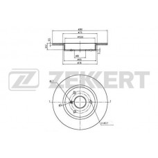 BS-5266 ZEKKERT Гальмівний диск