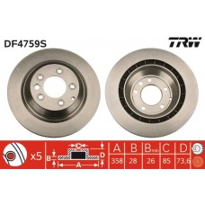 DF4759S TRW Гальмівний диск