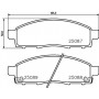 P 54 055 BREMBO Комплект гальмівних колодок дисковий гальм