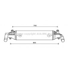Интеркулер AVA QUALITY COOLING MZ4267