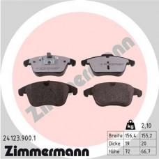 24123.900.1 ZIMMERMANN Комплект гальмівних колодок дисковий гальм