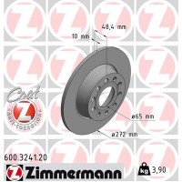 600.3241.20 ZIMMERMANN Гальмівний диск
