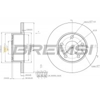 CD5196S BREMSI Гальмівний диск