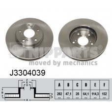 J3304039 NIPPARTS Гальмівний диск