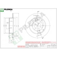 5339 PILENGA Гальмівний диск