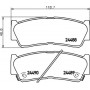 8DB 355 013-081 HELLA Комплект гальмівних колодок, дискове гальмо