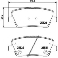 P 30 063 BREMBO Комплект гальмівних колодок дисковий гальм