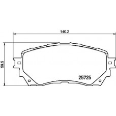 P 49 048 BREMBO Комплект гальмівних колодок дисковий гальм