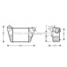 VN4182 AVA QUALITY COOLING Интеркулер