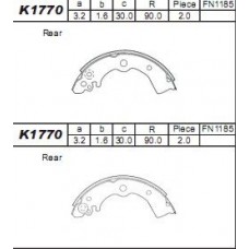 K1770 ASIMCO Комплект гальмівних колодок