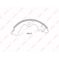 BS-5701 LYNXauto Комплект гальмівних колодок